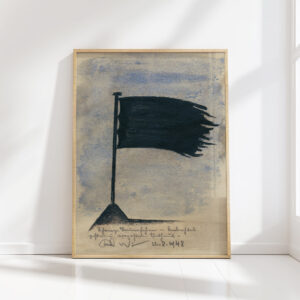 black mourning flag 1948 karl wiener high quality print