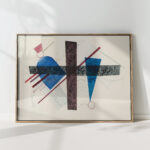 blue in round and pointed 1933 wassily kandinsky high quality print blue in round and pointed 1933 wassily kandinsky high quality print