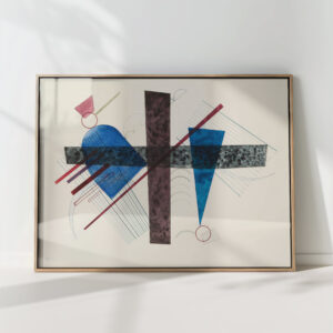 blue in round and pointed 1933 wassily kandinsky high quality print