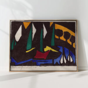 boat and trees 1914 jacoba van heemskerck high quality print