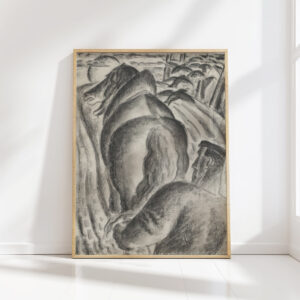 boer met ploeg en trekpaard 1927 leo gestel high quality print