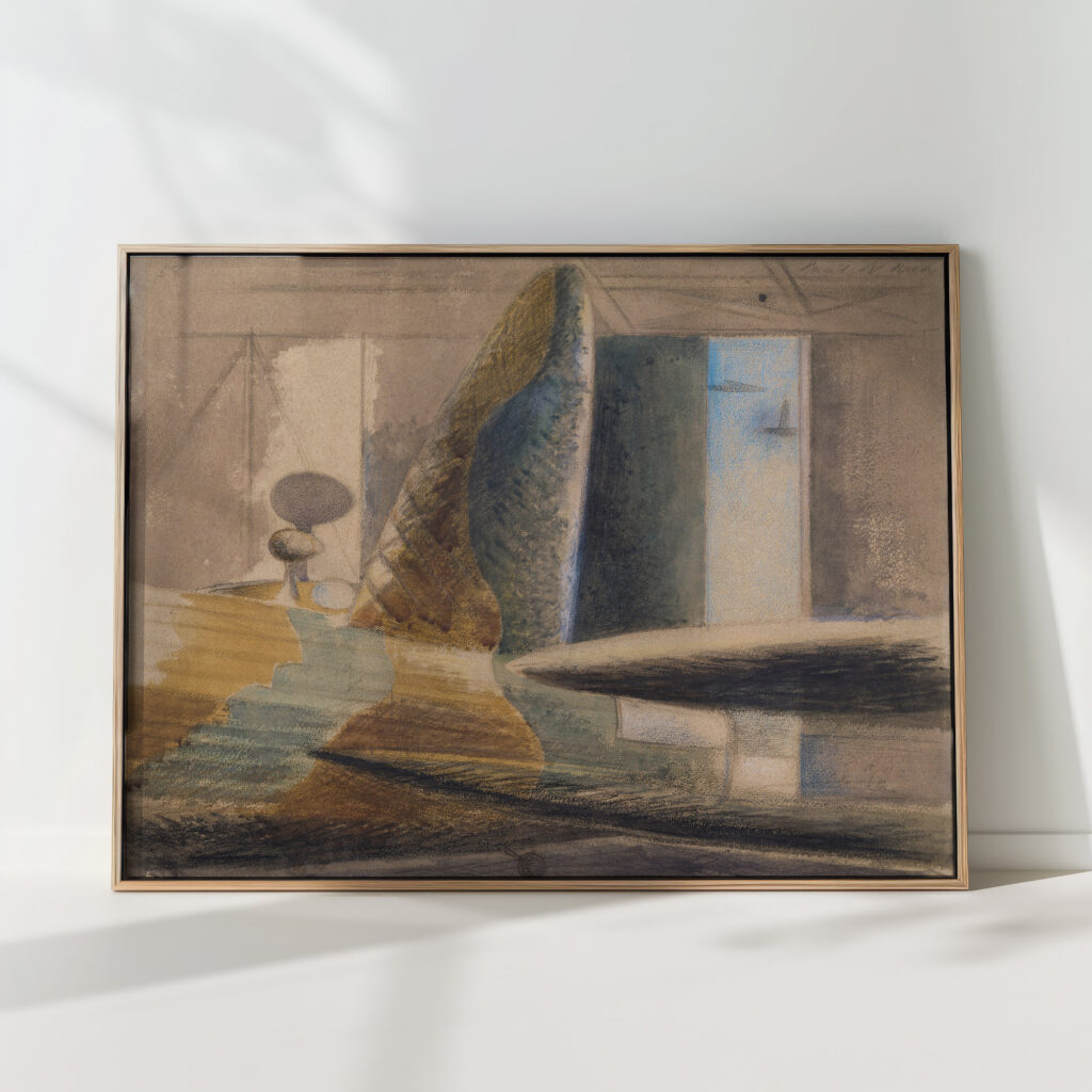bomber lair egg and fin 1940 paul nash high quality print