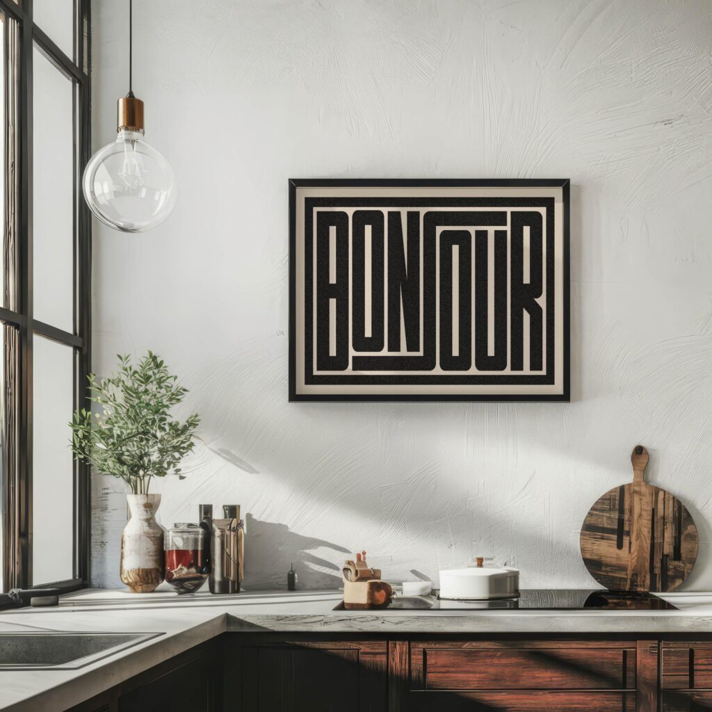 bonjour 3x4 6 mockup