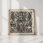 border ornament 1874 carel adolph lion cachet high quality print