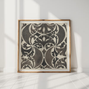 border ornament 1874 carel adolph lion cachet high quality print