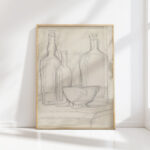 bottles and bowl 1911 juan gris high quality print