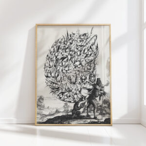 bouquet on the back of a peddler 1635 isaac briot high quality print