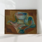 bowl and apple 1923 juan gris high quality print