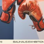 boxing gloves mid century print colorful sports art 4