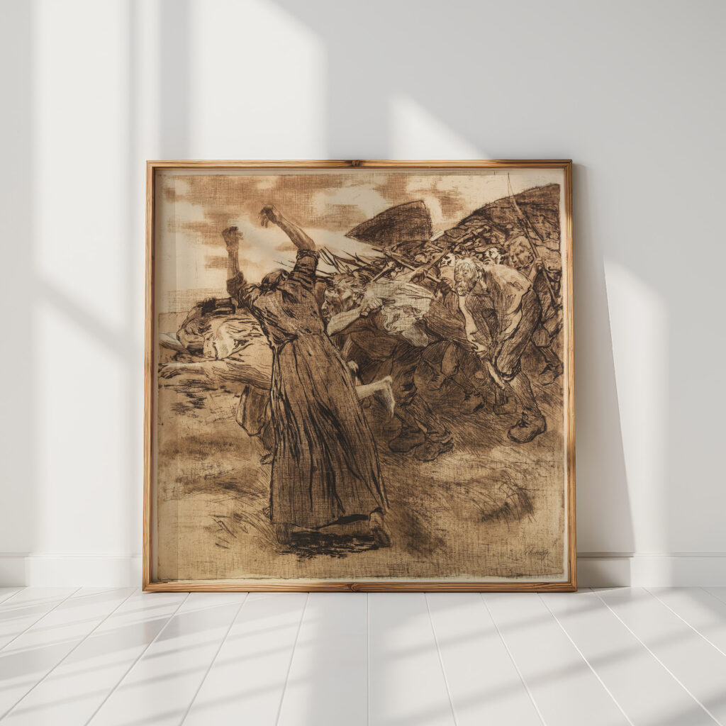breakaway 1903 kathe kollwitz high quality print