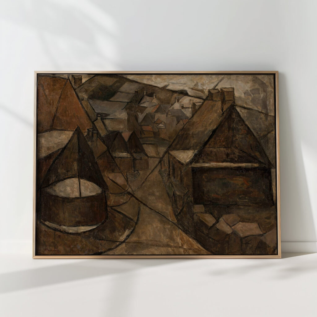 breton landscape with a well 1913 tadeusz makowski high quality print
