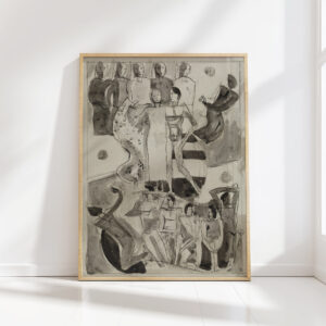 bridal couple august babberger high quality print