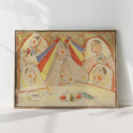 bride bride among bridesmaids 1938 mikulas galanda high quality print