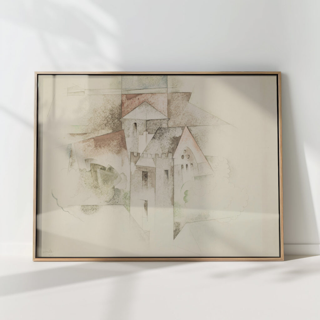 buildings bermuda 1917 charles demuth high quality print