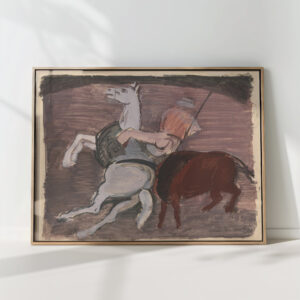 bull fight 1937 cyprian majernik high quality print