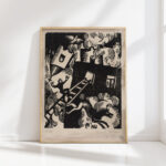 burning house 1918 maria uhden high quality print