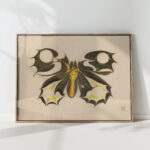 butterfly koloman moser high quality print