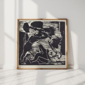 cain and abel brudermord 1919 lovis corinth high quality print