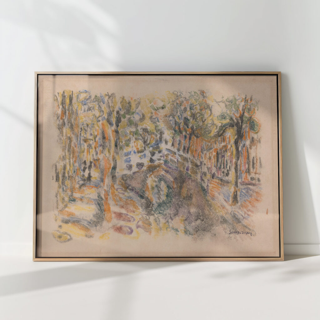 canal with bridge jules schmalzigaug high quality print