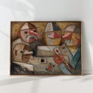 card game 1931 tadeusz makowski high quality print