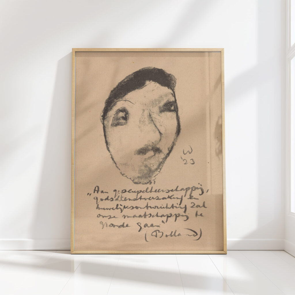 caricature of gerard bolland 1923 erich wichman high quality print