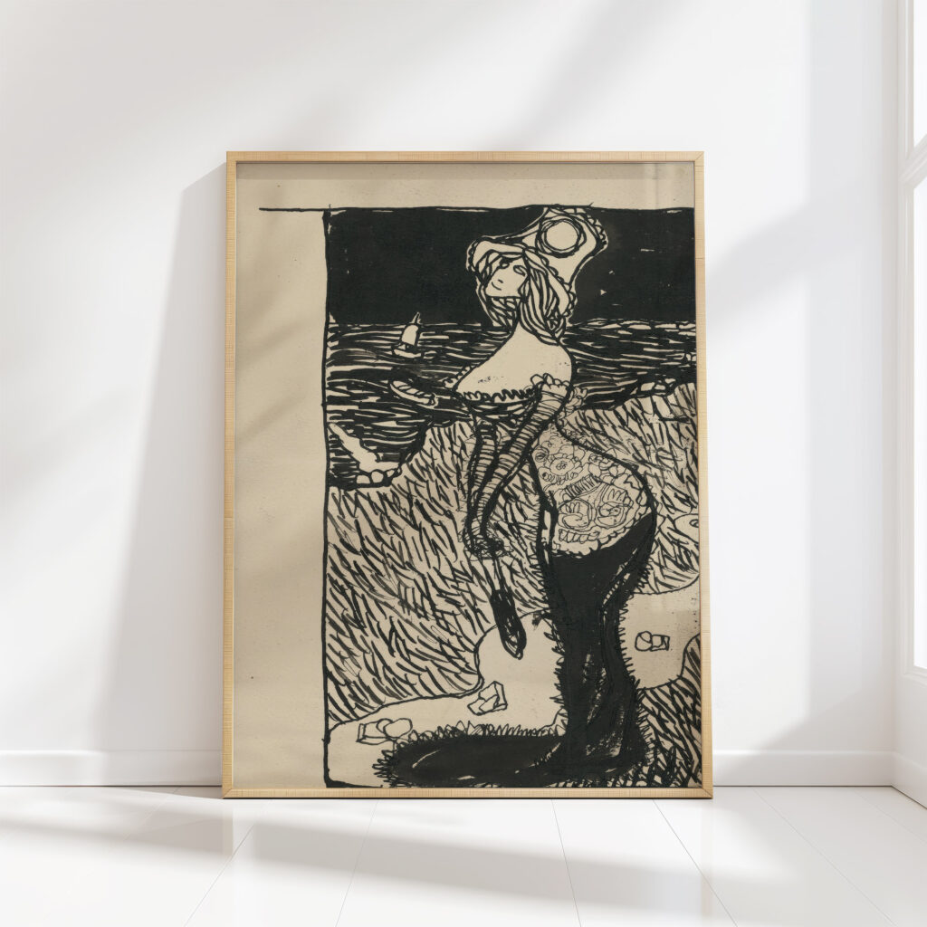 caricature of ladies fashion 1908 1912 konstantin kovari kacmarik high quality print