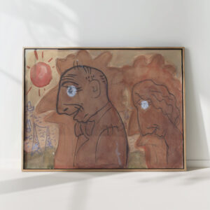 caricature of leo gestel and his wife 1891 leo gestel high quality print