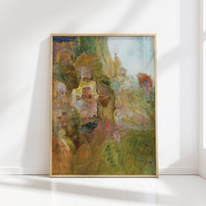 carnival scene circa 1890 james ensor high quality print