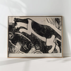 cat and mouse 1912 1913 christian rohlfs high quality print