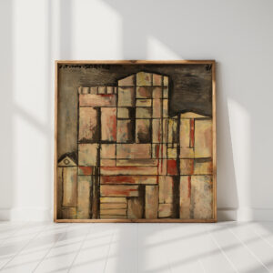 cathedral construction 1931 joaquin torres garcia high quality print
