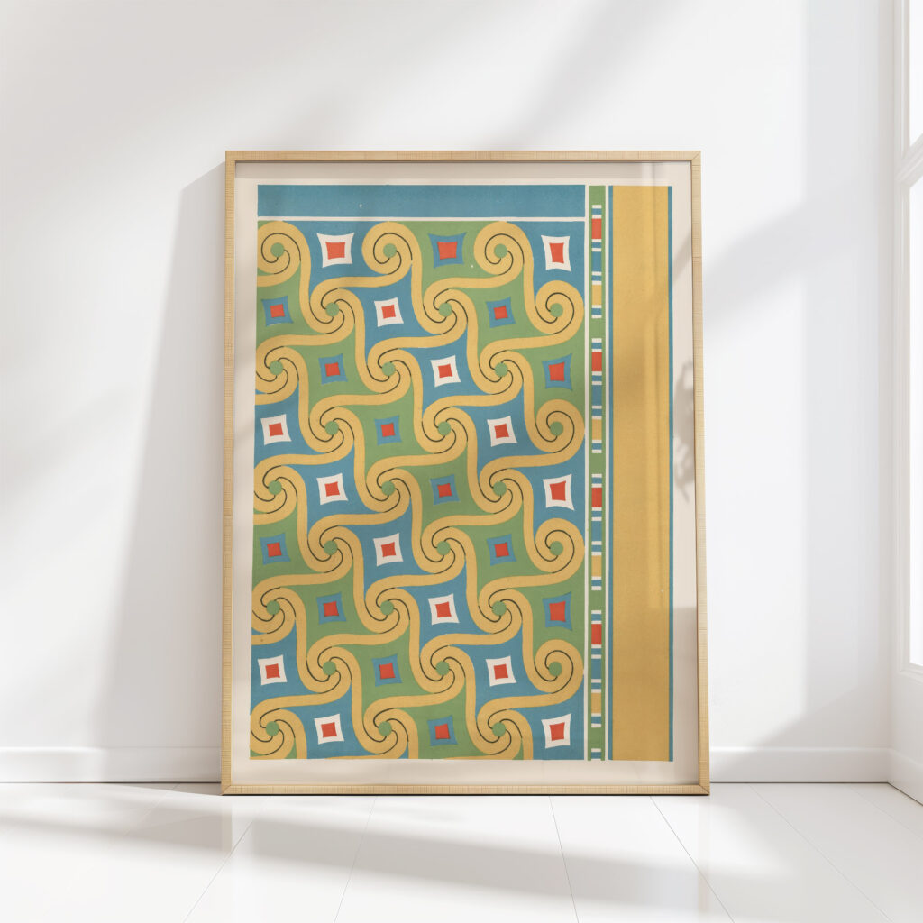 ceiling of the tomb of nesi pa noferher no 68 1911 gustave jequier high quality print