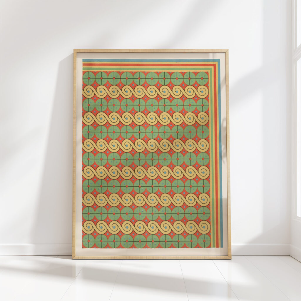 ceiling of the tomb of pa nehasi drah aboul negga 1911 gustave jequier high quality print