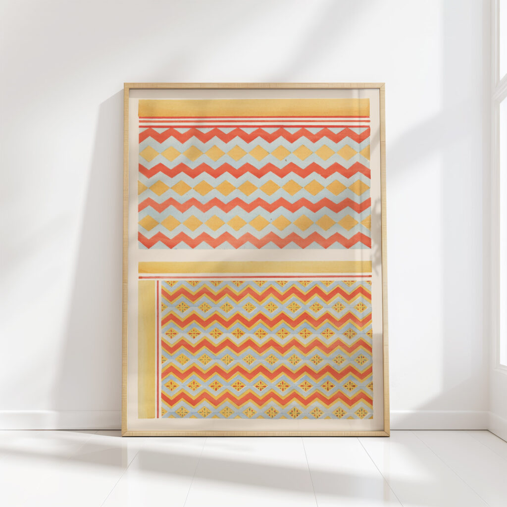 ceiling of the tomb of pehsoukher no 88 ceiling of the tomb of thotnofer no 80 1911 gustave jequier high quality print