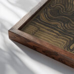 cello spelende vrouw 1906 Reijer Stolk close up dark wood mockup