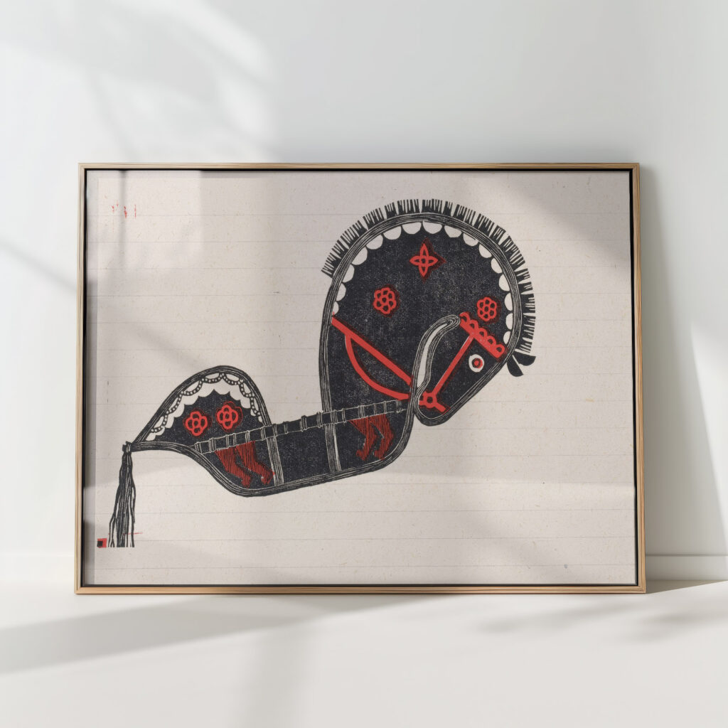 ceremonial dance horse 1942 reijer stolk high quality print