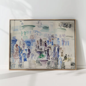 characters on the beach 1924 raoul dufy high quality print