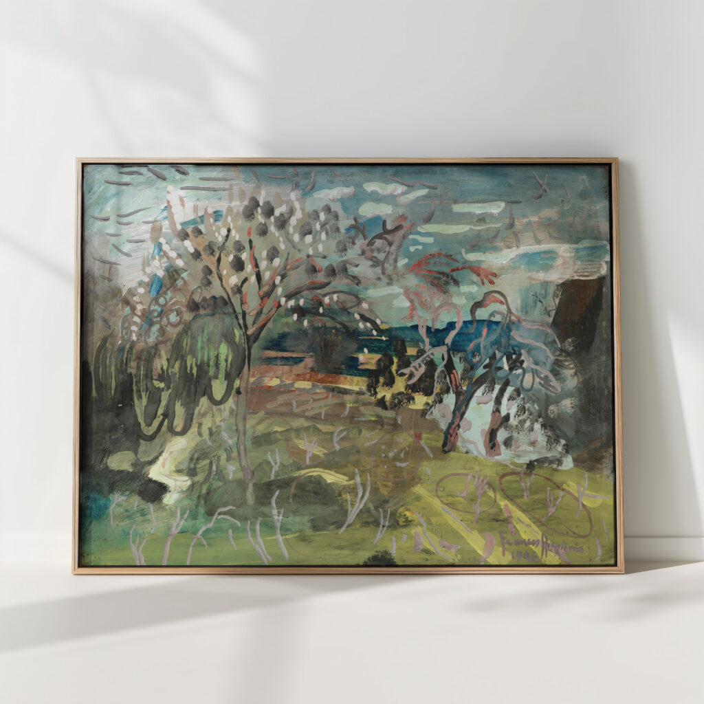 cherry tree at the croft bradford on tone taunton 1946 frances hodgkins high quality print
