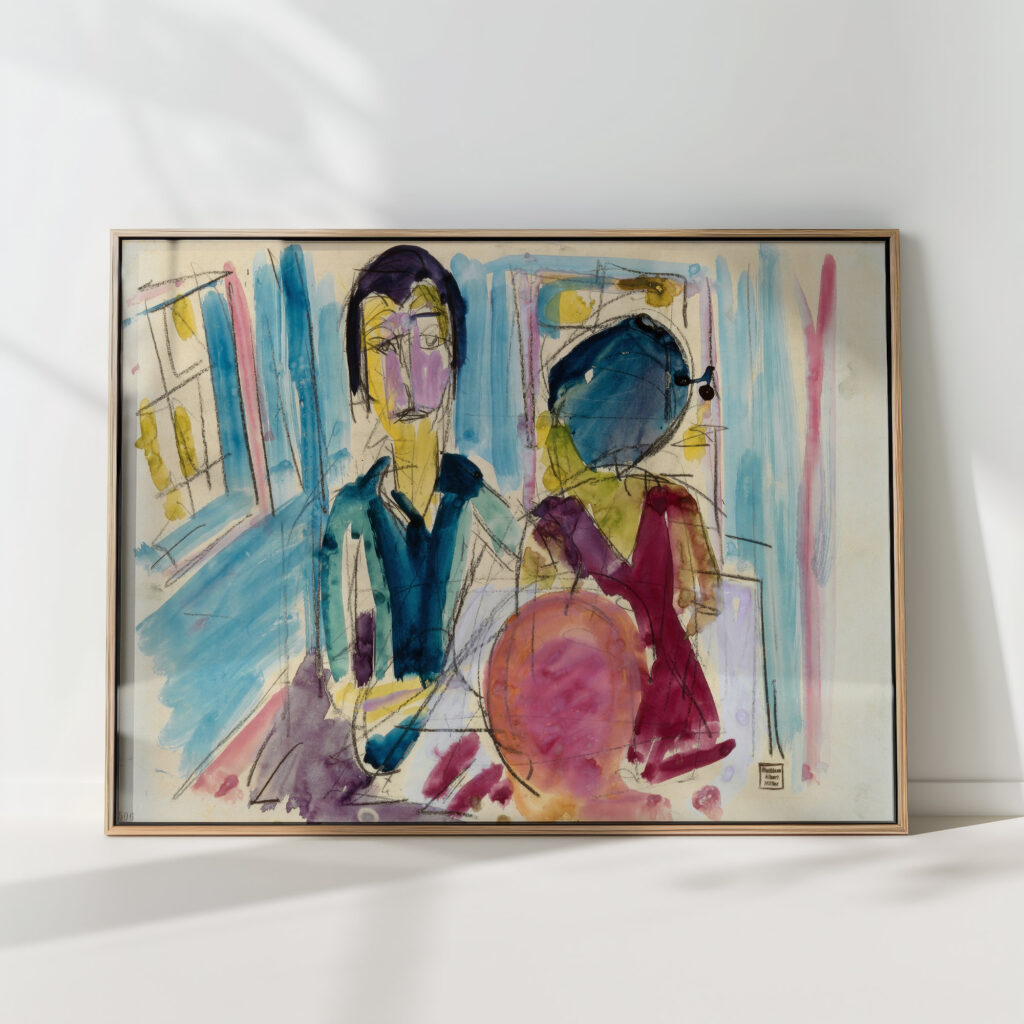 children in the parlor 1925 albert muller high quality print
