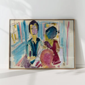 children in the parlor 1925 albert muller high quality print