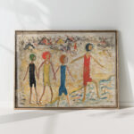 children on a beach 1930 tadeusz makowski high quality print