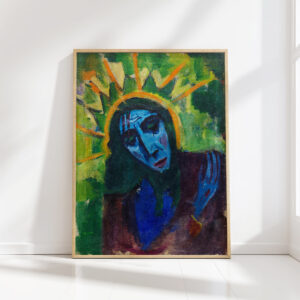 christ head 1913 1914 hermann stenner high quality print