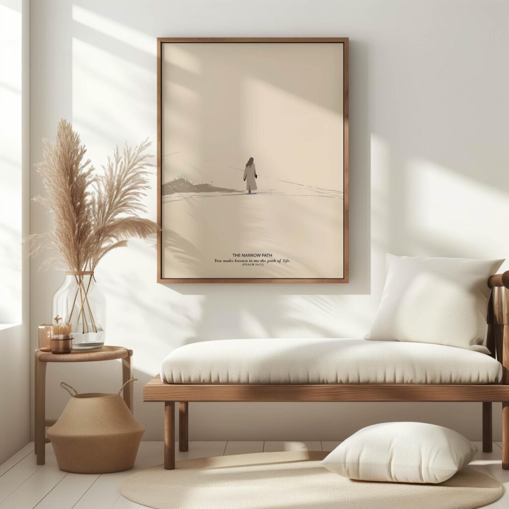 christian Jesus is the narrow path BROWN 3x4 5 mockup