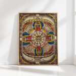 chrooslen ring coral maser rose cross and bell cross ottilia forest st adolf ring giant city 1921 adolf wolfli high quality print