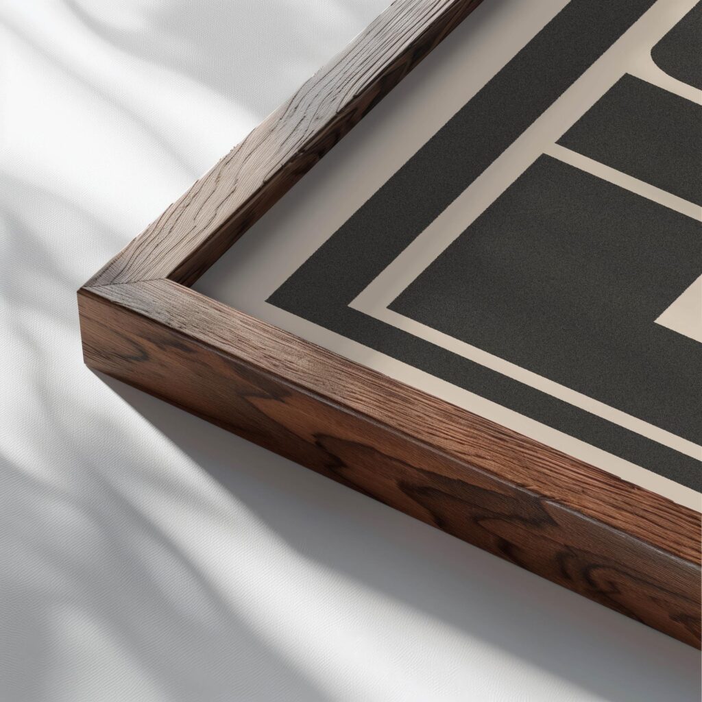 ciao graygrain 3x4 close up dark wood mockup