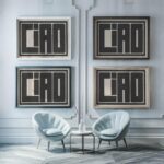 ciao graygrain 3x4 framed posters mockup
