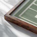 ciao green 3x4 close up dark wood mockup