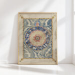 circle with signs of the zodiac 1874 1945 carel adolph lion cachet high quality print