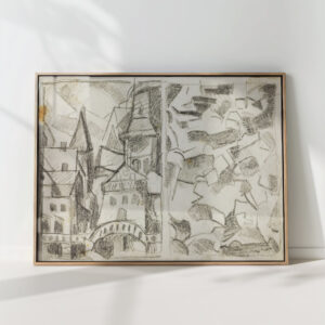 city scene abstract carl newman high quality print