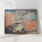 cloud study 1800s unknown high quality print