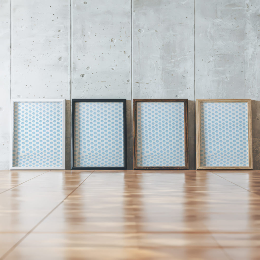 coastal abstract 0002 MODERN 3x4 framed posters mockup